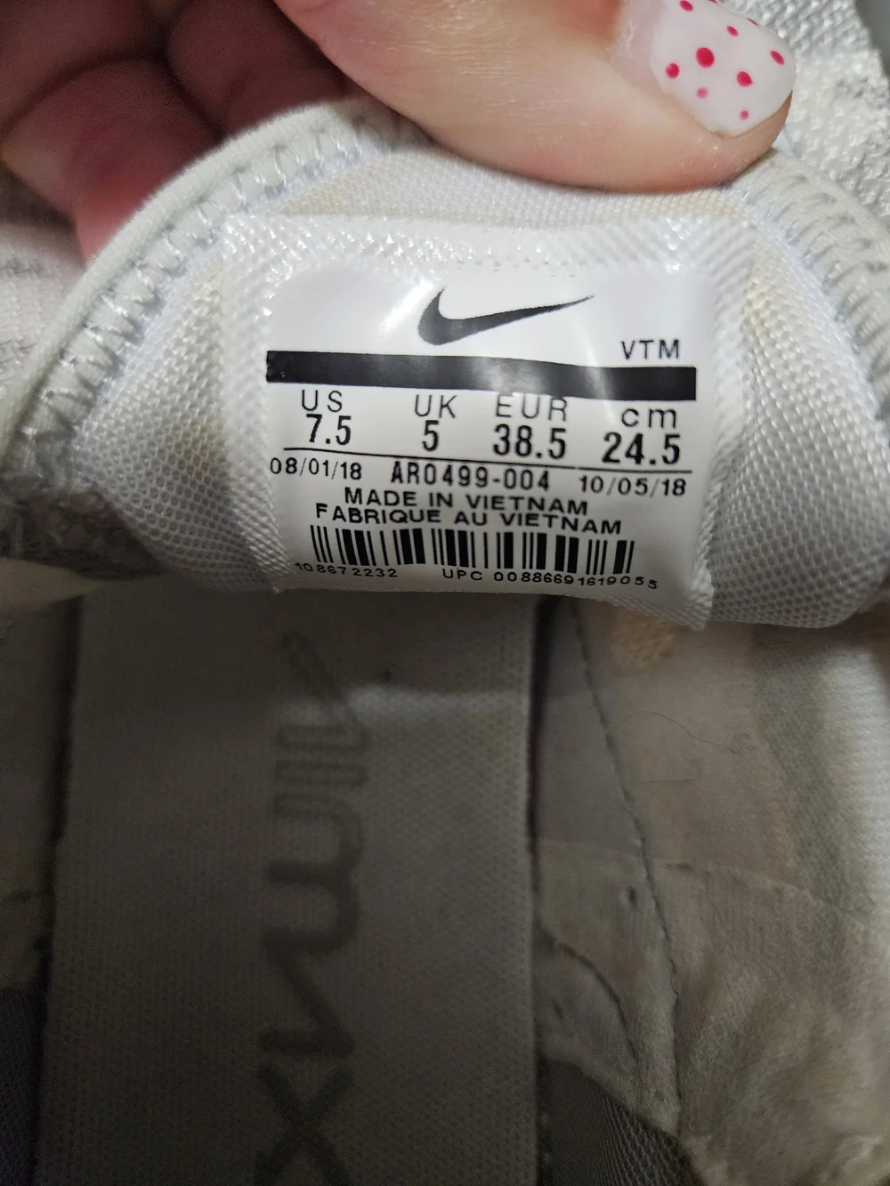 Nike Air270 Kids' Lightweight Slip-On Sneakers - Light Grey